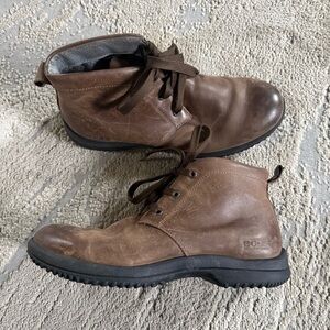 BOGS Cruz Chukka Ankle Boots Brown Lace Up Shoes Waterproof Leather 9